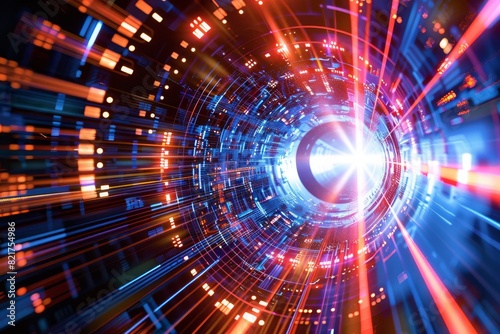 Illustration of quantum cryptography processes