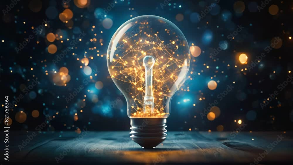 Creative light bulb , Searching for new ideas , Innovative of new ideas concept