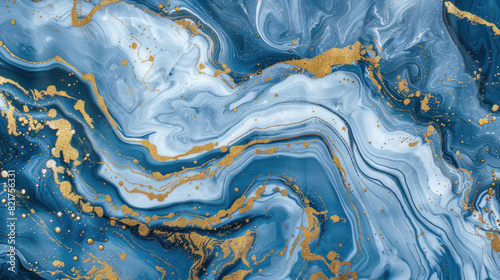 marble pattern blue gold white