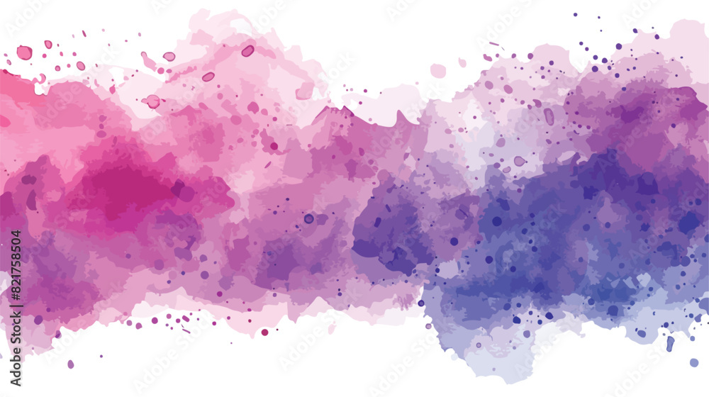 Pink purple watercolor splash hand painted paper background