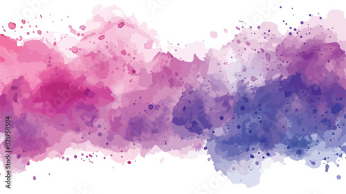 Pink purple watercolor splash hand painted paper background
