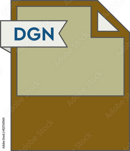 DGN File format icon minimal