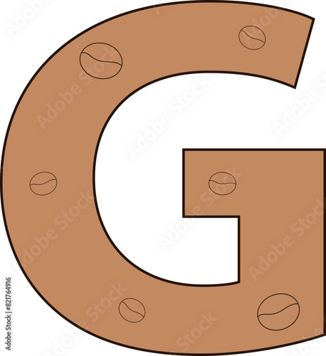 g letter coffee bean cafe