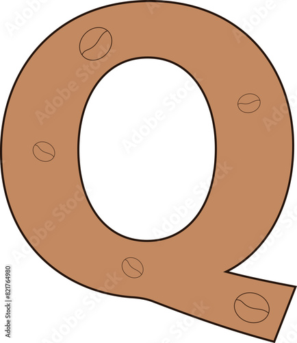 q letter coffee bean cafe