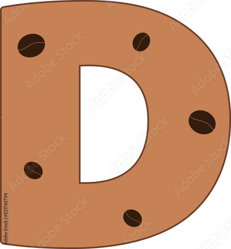 d alphabet coffee bean cafe