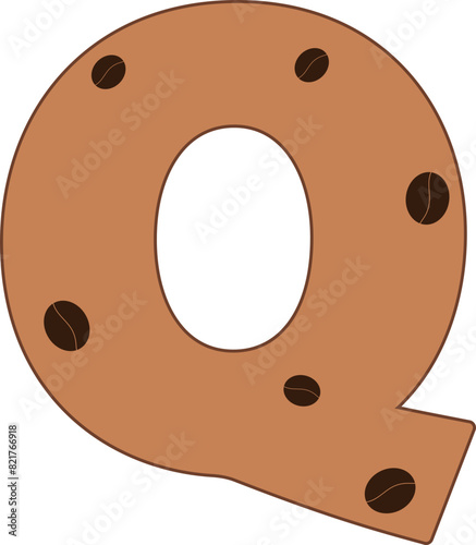 q alphabet coffee bean cafe