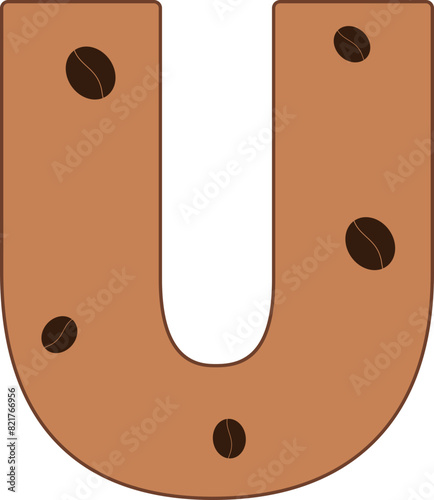 u alphabet coffee bean cafe