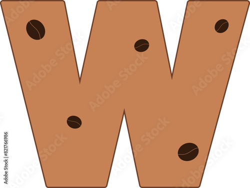 w alphabet coffee bean cafe