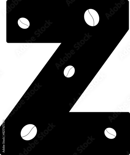 coffee bean letter z