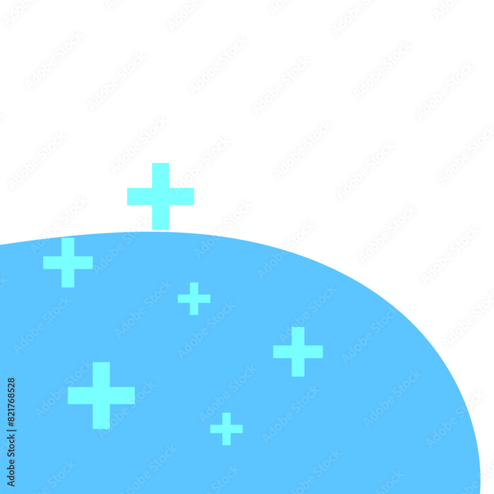 Fototapeta premium Healthcare Blob Corner