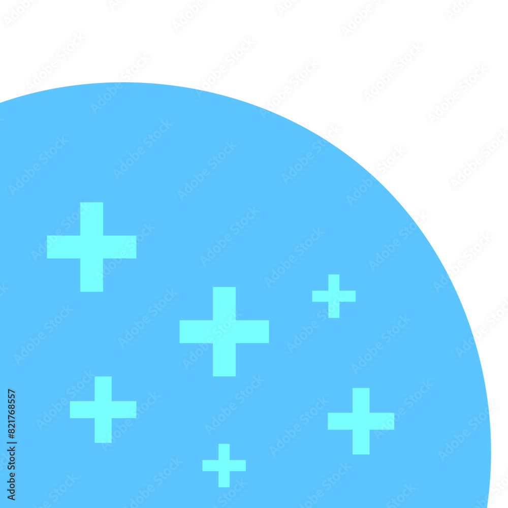 Obraz premium Healthcare Blob Corner