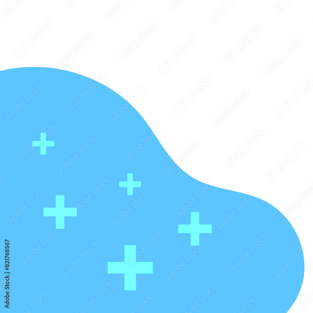 Fototapeta premium Healthcare Blob Corner