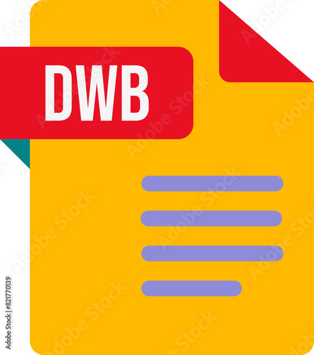 DWB File icon with Minsk and Purple Shadow  color photo