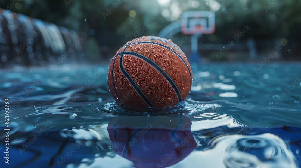 Basketball ball. Generative AI Basketball ball. Generative AI