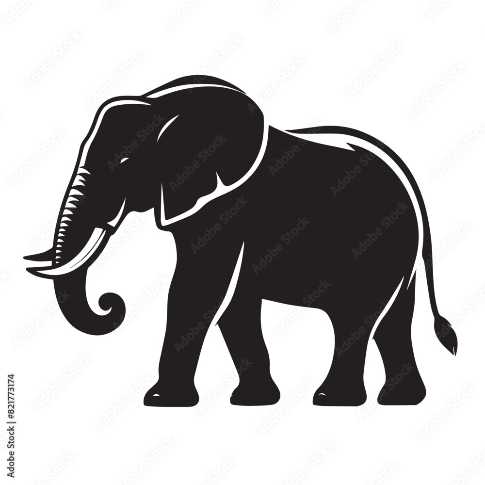 Elephant Silhouette - Asian Elephant vector - African Elephant image- ZOO animal Elephant Silhouette - Asian Elephant vector - African Elephant image- ZOO animal
