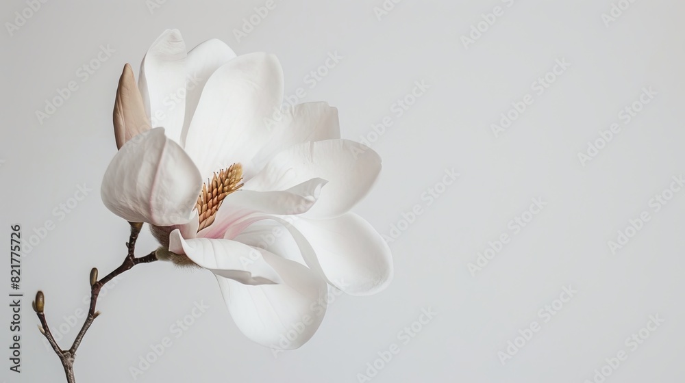 A flower on a white background