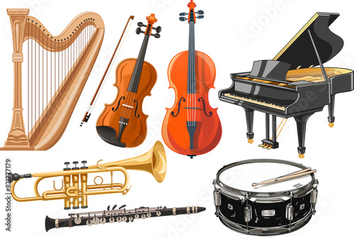 illustration musical instruments 