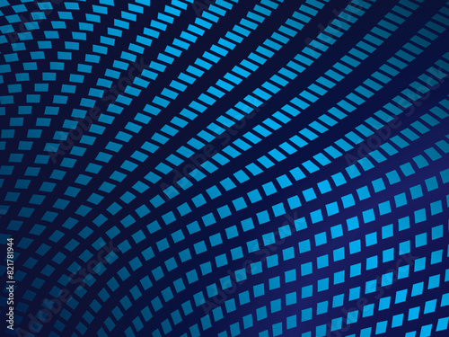 Waving Particle Technology Background Design. Abstract wave moving point flow particles, high tech and big data background design for brochure, flyer, magazine, business card, banner, etc.