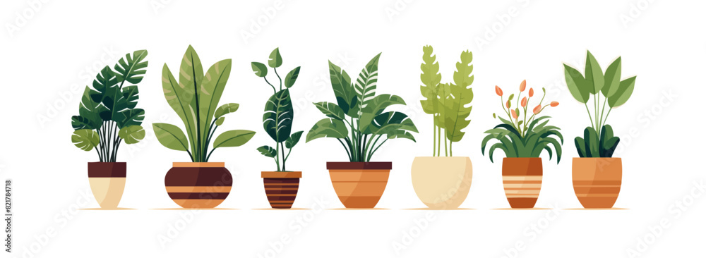 Exotic plants, palm leaves, monstera on an isolated white background, watercolor vector Exotic plants, palm leaves, monstera on an isolated white background, watercolor vector