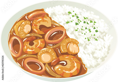 シーフードカレー
