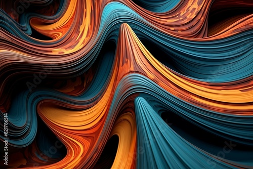 dynamic 3D abstract background in vibrant colors
