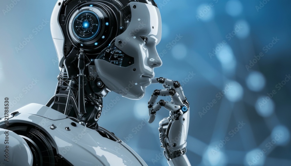 Fototapeta premium The future is now. The new AI assistant is here to help you with all your tasks.