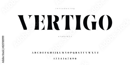 Modern Luxury Serif Font for Fashion, Brand, Craft, Wedding. Alphabet set ABC. vector illustration
