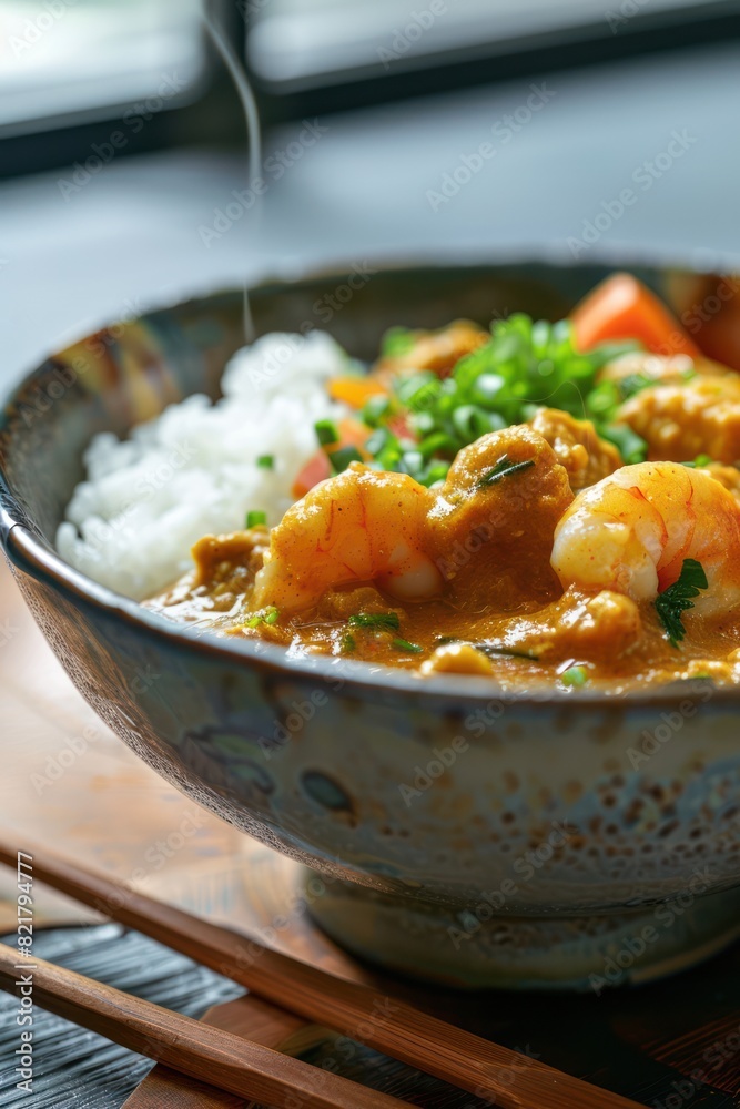 Japanese traditional curry. Rice meat. Food Photography Japanese traditional curry. Rice meat. Food Photography