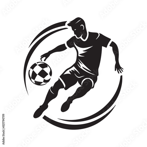  2024 football championship vector logo design. football or soccer 2024