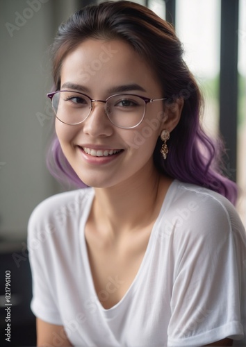 Portrait of an Asian Beautiful Lady