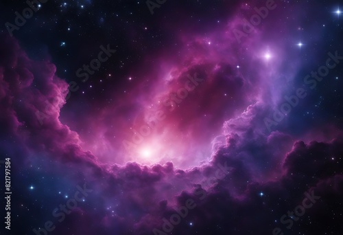 Colorful space Spiral galaxy cloud nebula. Stary night cosmos. Universe science astronomy. Generative AI