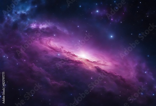 Colorful space Spiral galaxy cloud nebula. Stary night cosmos. Universe science astronomy. Generative AI