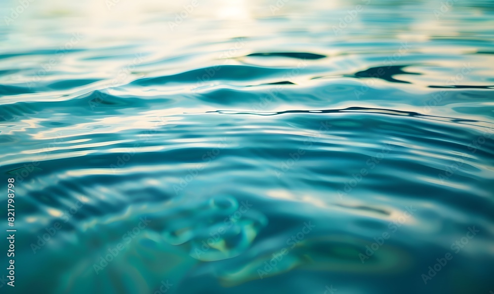 Fototapeta premium backdrop the water ripples exude a refreshing vibe, Generative AI