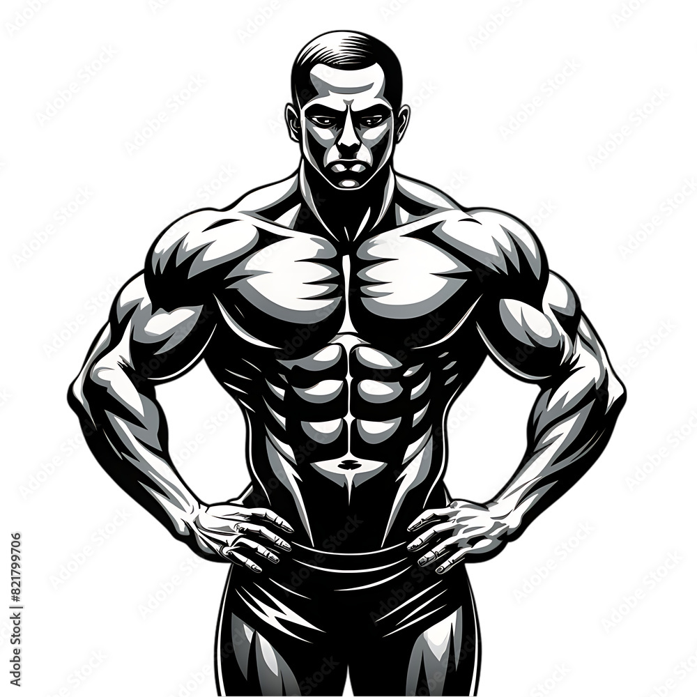 muscular bodybuilder vector silhouette muscular bodybuilder vector silhouette
