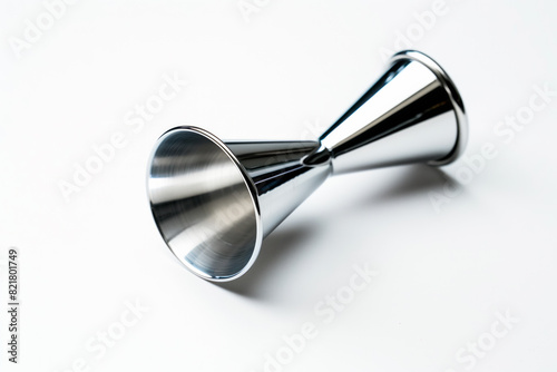 Bartender Stainless steel jigger isolated on white background