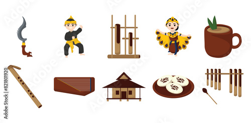Sundanese Culture Vector Set