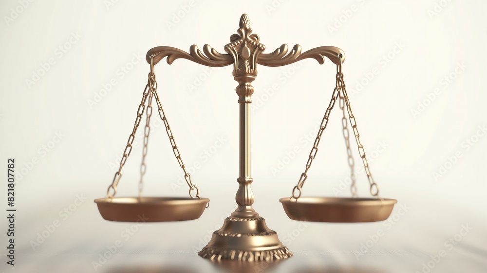 Golden Balance Scale Symbolizing Justice, Law, and Fairness Golden Balance Scale Symbolizing Justice, Law, and Fairness