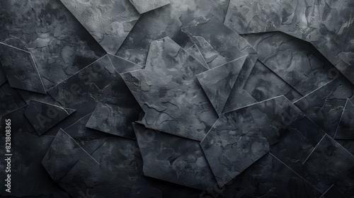 Black and grey abstract background with a rough  textured surface.