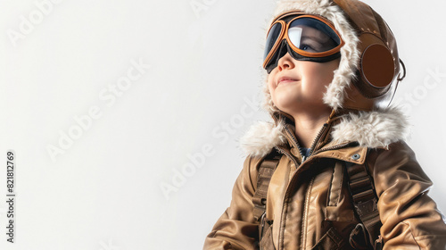 child wear pilot costume
