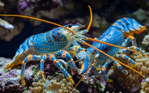 Slipper Lobsters Using Flattened Bodies photo