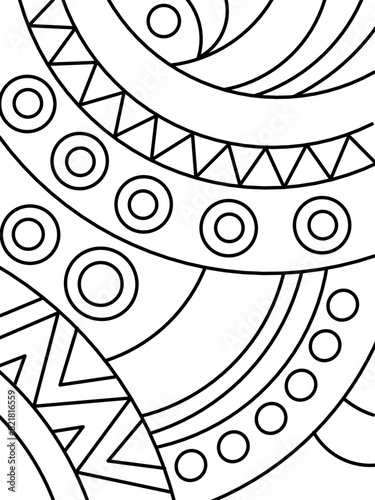mandala pattern for Henna, Mehndi, tattoo, decoration. Decorative ornament in ethnic oriental style. Outline doodle hand draw vector illustration.