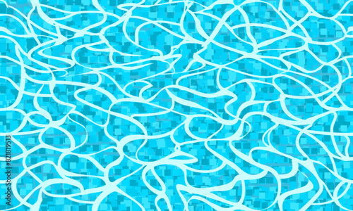 Water ripple background seamless pattern