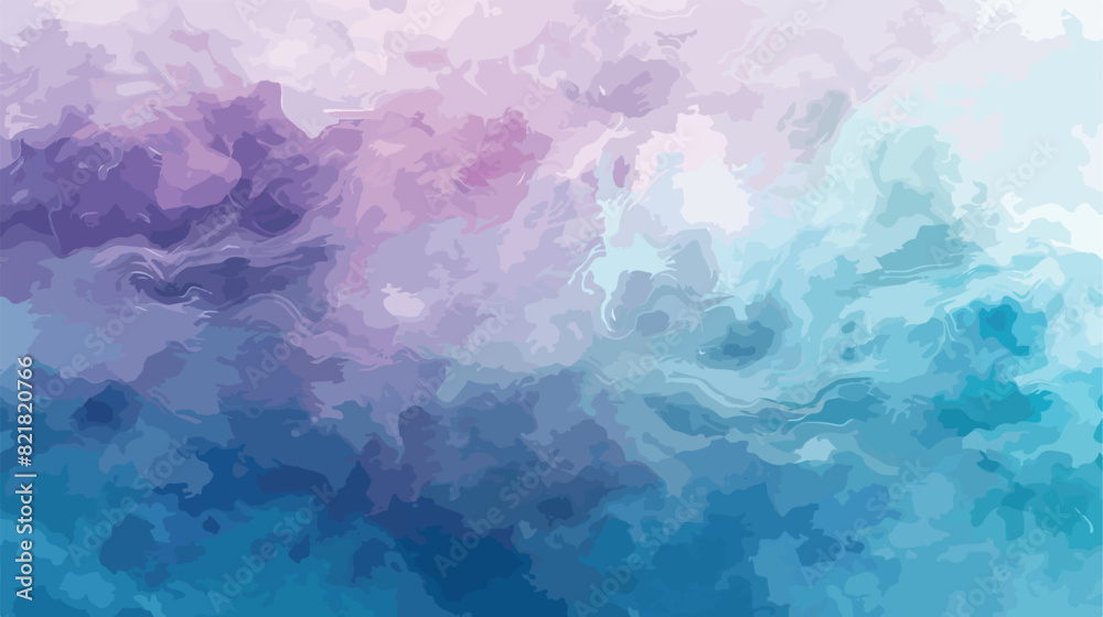 Watercolor background turquoise purple pale light han