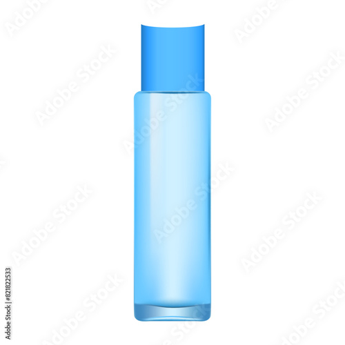 Cream Cosmetic Blank Tube on a white background