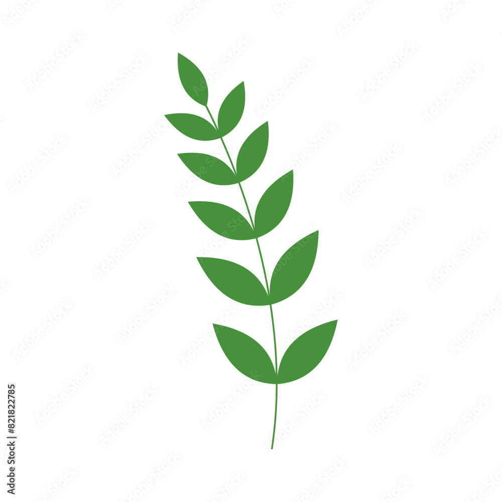 Fototapeta premium Organic leaves for template creation element