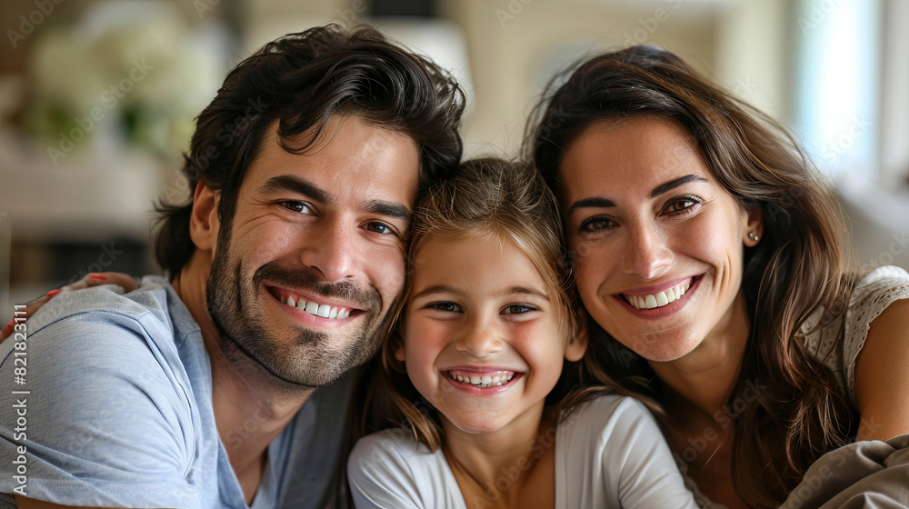 June 23 is International Family Day. Portrait of a happy beautiful family. June 23 is International Family Day. Portrait of a happy beautiful family.