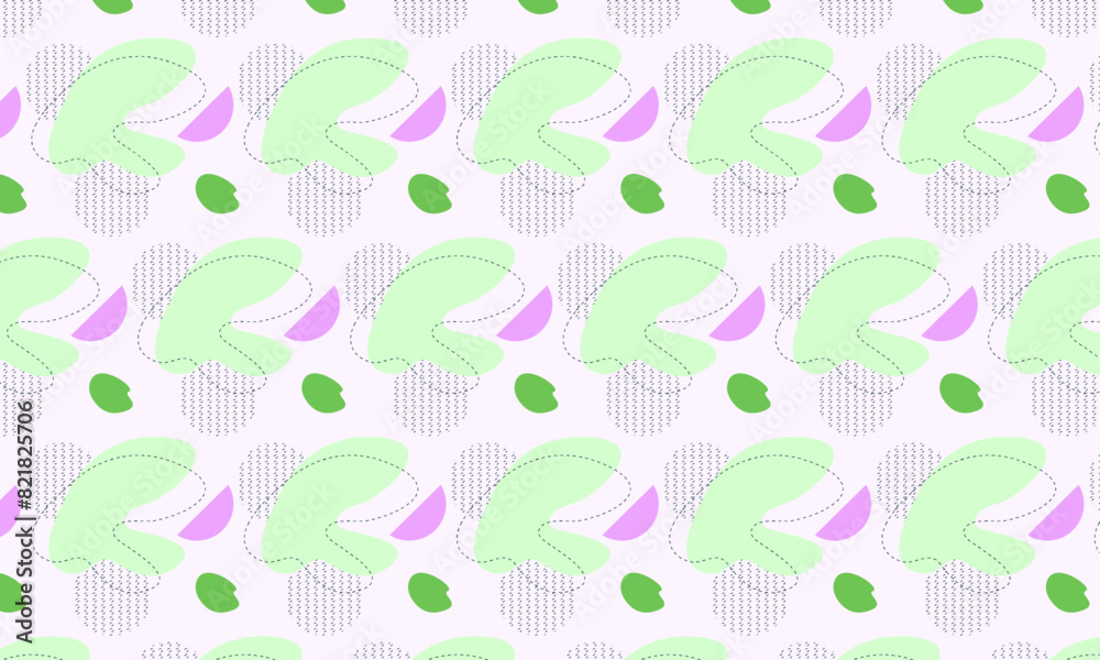 Flat abstract doodle pattern design background Flat abstract doodle pattern design background