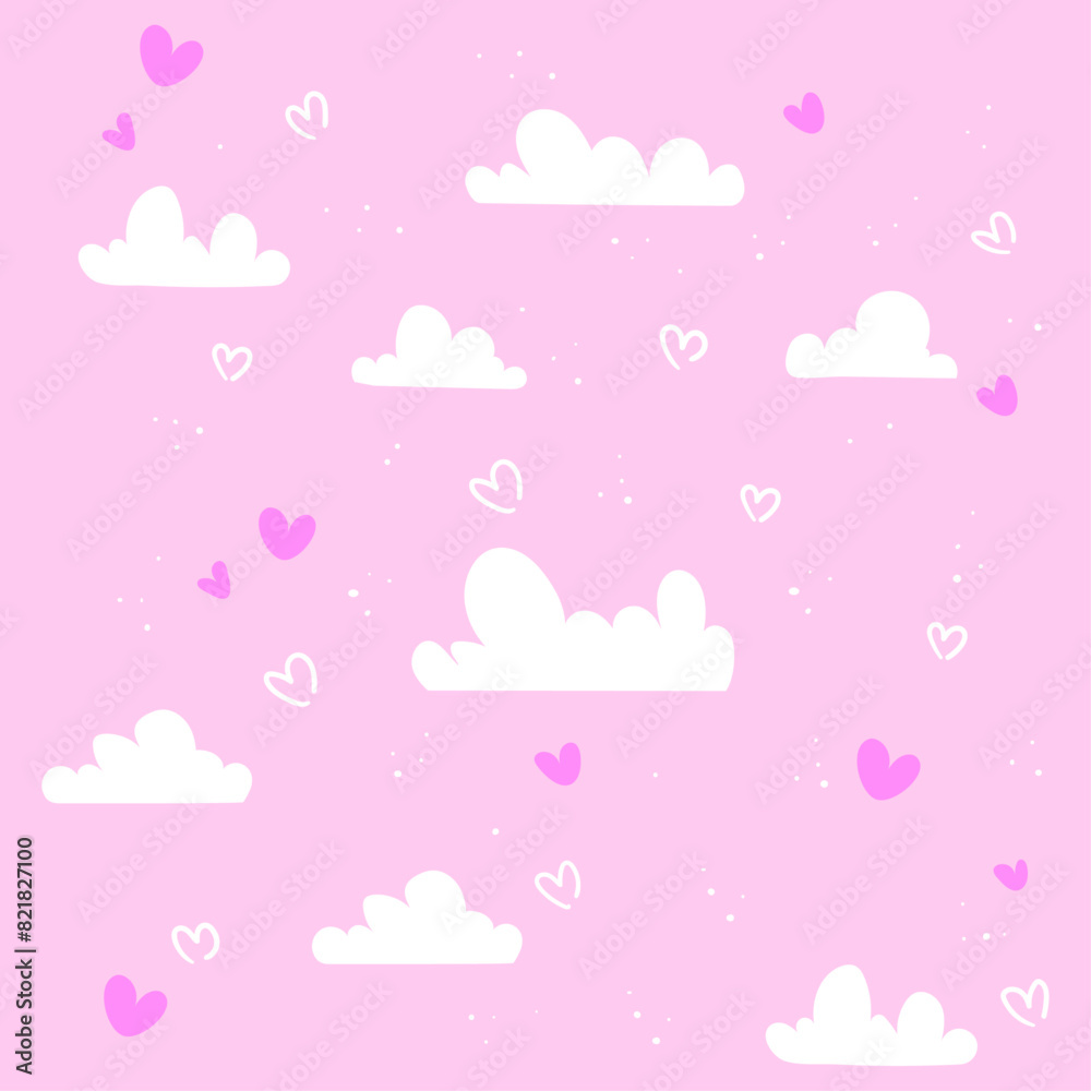 cute hearts design for Valentines Day background