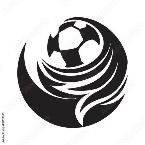  2024 football championship vector logo design. football or soccer 2024