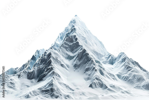 snow mountain isolated on white background Generated by AI  © Tohamina